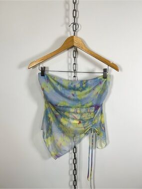 NWT See You Monday Mesh Asymmetrical Tube Top